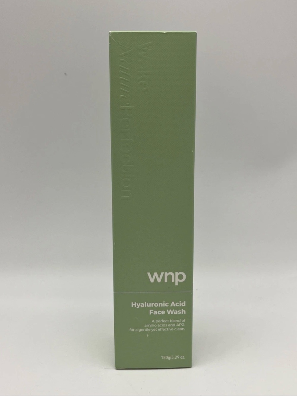 wnp Hyaluronic Acid Face Wash - Sage Green Packaging